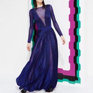 NWT Missoni Resort 2015 Blue Sheer Dress